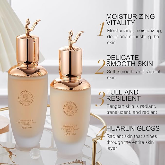 Condensing Beauty Nine-Pieces Skin Care Set kit Women Beauty Gift with Cleanser, Toner, Serum, Lotion, Eye Cream, Face Cream, BB Cream for Birthday, Christmas Day and Valentine's Day-VivaGrace Women