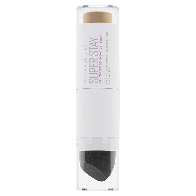 Maybelline New York Super Stay Foundation Stick For Normal to Oily Skin, Natural Beige, 0.25 oz.-VivaGrace Women