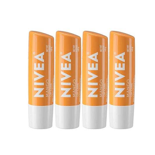 NIVEA Mango Lip Care, 0.17 oz, Pack of 4-VivaGrace Women