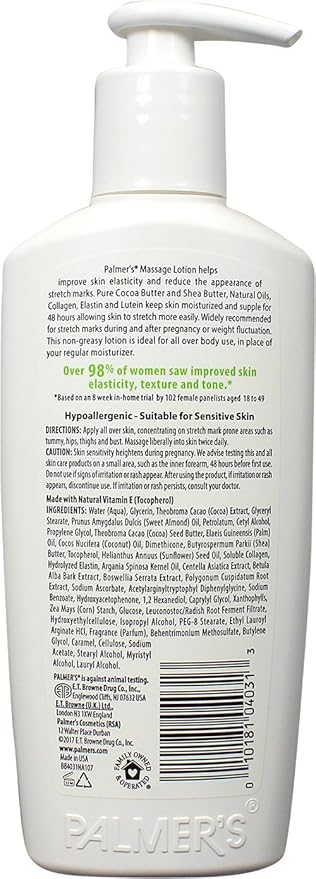 Palmer's Cocoa Butter Formula Massage Lotion for Stretch Marks and Pregnancy Skin Care, 6.5 Ounces (Pack of 3)-VivaGrace Women