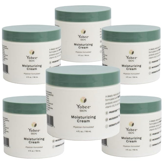 Yobee Body & Face Moisturizing Cream for Dry, Sensitive Skin | Probiotic extracts, Honey, Turmeric, Vitamin B12, Ceramides, Shea Butter | Fragrance Free | For Kids & Adults (6)-VivaGrace Women