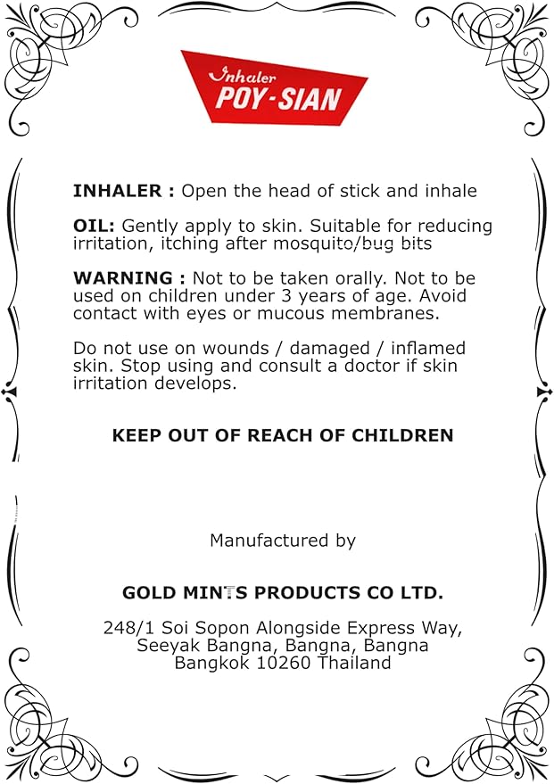 POY-SIAN Thai Pim-Saen Balm Oil 5ml Roll-On (Pack of 3)-VivaGrace Women