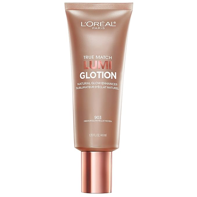 L'Oreal Paris Makeup True Match Lumi Glotion, Natural Glow Enhancer, Illuminator Highlighter, Bronzing Drops For a Sun-Kissed Glow, 903 Medium-VivaGrace Women