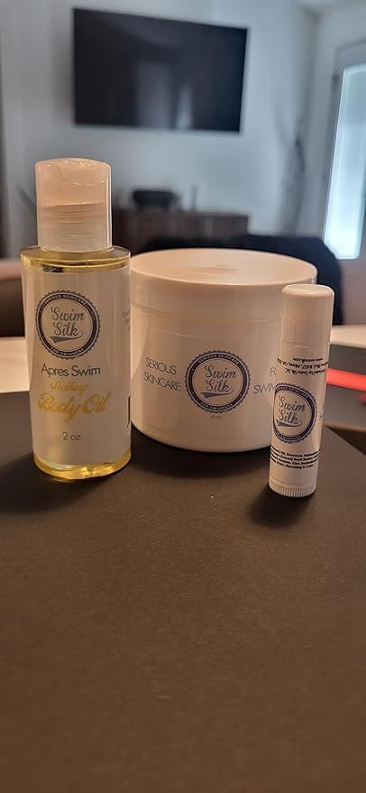 Swim Trio for Skin Protection, Hydration and Nourishment - Skin Shield, Body Oil and Lip Balm-VivaGrace Women