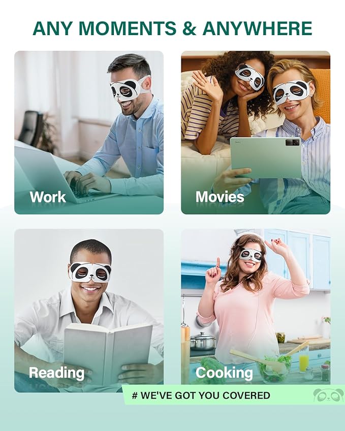 3D Steam Eye Masks for Dry Eyes, 20-Pack Warm Eye Mask, Relief Eye Fatigue & Dark Circle, Heat Sleep Eye Mask for Puffy Eyes, Disposable Eye Mask, Moist Hot Compress Eye Patch for Sleeping, Unscented-VivaGrace Women