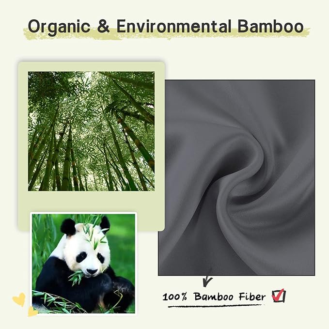 100% Handmade Bamboo Sleeping Eye Mask for Women for Men,Night Masks,Organic Sleep Mask,Blockout Eye Mask for Sleeping,Large Size Adjustable (1 PC, Dark Grey)-VivaGrace Women