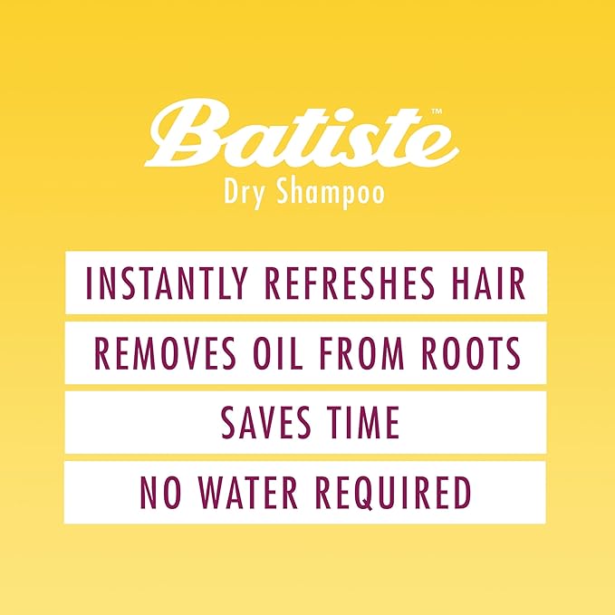 Batiste Dry Shampoo for Blonde Hair, Refresh Hair and Absorb Oil Between Washes, Waterless Shampoo for Added Hair Texture and Body, 5.71 oz-VivaGrace Women