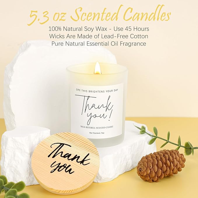 Thank You Gifts for Women, 8pcs Employee Appreciation Gifts Baskets for Women Thank You Farewell Gifts for Coworkers Teacher Boss Hostess Secretary Nurse Mom Pastor- Best Spa Gratitude Box w/Candle-VivaGrace Women