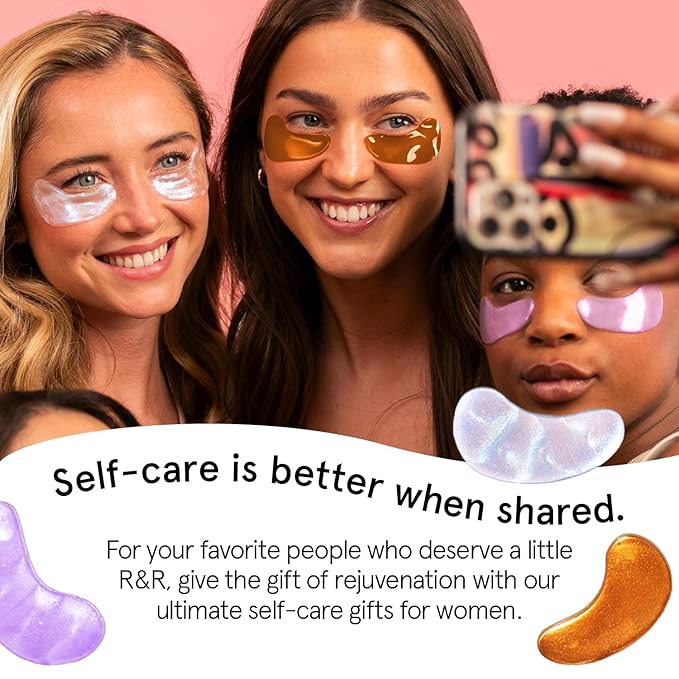 grace & stella Under Eye Patches (12 pairs) Eye Masks for Dark Circles and Puffiness - Birthday Gifts for Women, Bachelorette Party Favors, Bridesmaid Proposal Gifts, Self Care, Spa, Relaxation, Vegan-VivaGrace Women