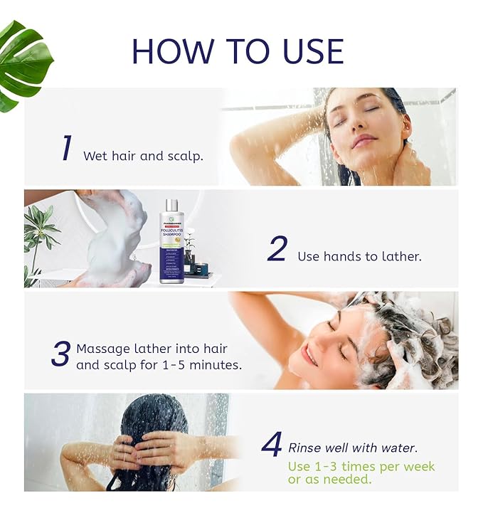 Anti-Fungal Shampoo for Itchy, Dry Scalp – Supports Scalp Health, Helps with Folliculitis, Seborrheic Dermatitis & Scalp Flaking-2 Pack-VivaGrace Women