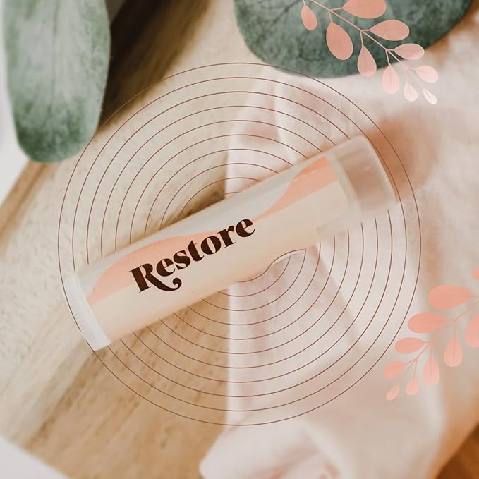 Blessed Is She Restore Lip Balm - Organic Vanilla Chapstick For Hydrating Lips Enriched With Vitamin E, Beeswax, Sunflower Oil, Coconut Oil & Rosemary Extract.-VivaGrace Women