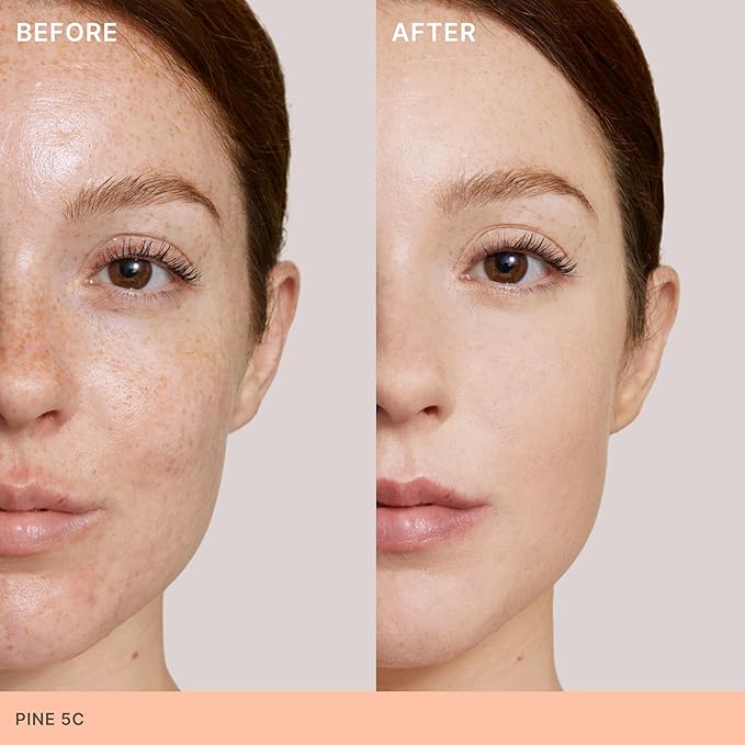 ILIA - Skin Rewind Complexion Stick - Foundation + Concealer + Skincare | Non-Toxic, Vegan, Cruelty-Free, Clean Makeup (5C - Pine, 0.35 oz | 10 g)-VivaGrace Women