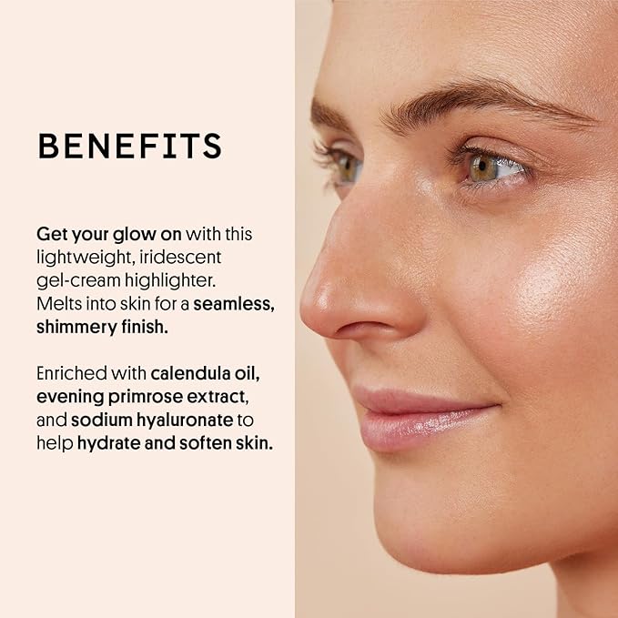 Winky Lux Cheeky Rose Liquid Highlighter, Gel Cream Blush Wand, Blendable & Buildable Pigment, Long Lasting Weightless, Moonlight-VivaGrace Women