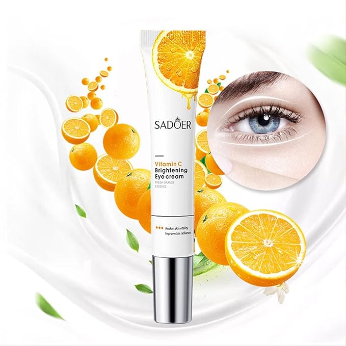 Eye Cream For Dark Circles, Anti Aging Eye Cream With Vitamin C, Hyaluronic-acid & Orange Extract, Under Eye Cream For Puffiness And Bags, Eye Cream For Reduce Fine Lines, Wrinkles & Dark Circles-VivaGrace Women