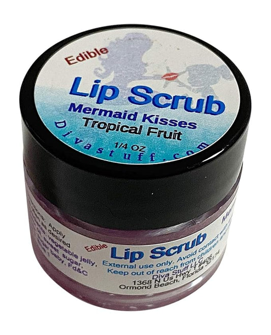 Diva Stuff Ultra Hydrating Lip Scrub for Soft Lips, Gentle Exfoliation, Moisturizer & Conditioner, ¼ oz - Made in the USA (Mermaid Kisses)-VivaGrace Women