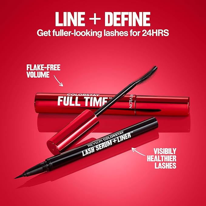 Revlon ColorStay Full Time Mascara, Volumizing Eye Makeup, 24 Hour Wear, Clump-Proof, Smudge-Proof, Flake-Proof, 403 Natural Brown