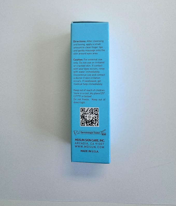 MDSUN Intensive Eye Gel, Alcohol Free, Support Natural Collagen, Keep Skin Moisturized, Radiant & Reduce Lines, Wrinkles, Puffiness, Dark Circles, 15mL-VivaGrace Women