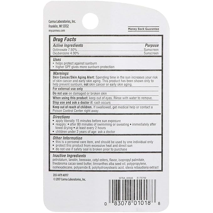 Carmex Daily Care Lip Balm Strawberry SPF 15 0.35 oz (Tube in Blister Pack)-VivaGrace Women