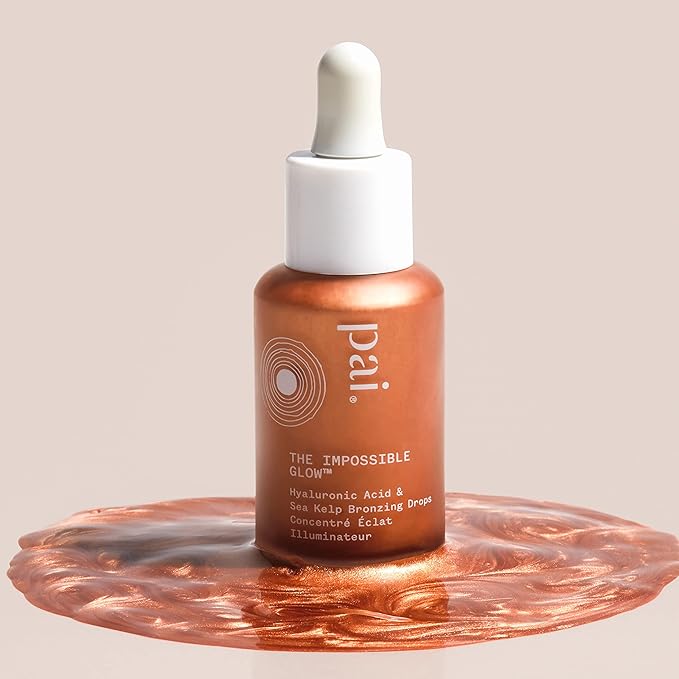 Pai Skincare - The Impossible Glow Organic Hyaluronic Acid + Sea Kelp Glow Drops | Natural, Vegan, Sensitive Skincare (Bronze, 1 fl oz | 30 ml)-VivaGrace Women