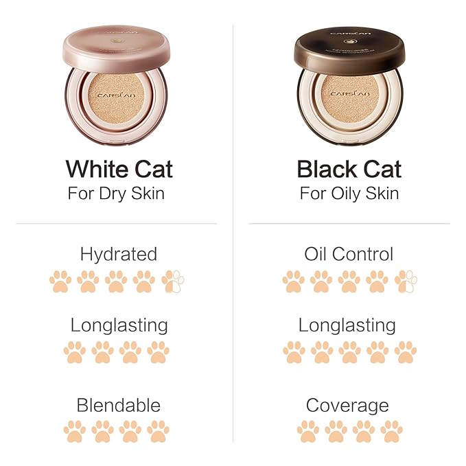 Lasting Air Cushion Cream Face Foundation Makeup, Lightweight, Medium to Full Coverage, Semi-Matte, Long-Lasting Oil Control Finish Foundation, P02 Fair For Oil Skin (Refill Included)-VivaGrace Women