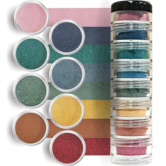 Ice Cream Love Mineral Powder Organic Makeup Kit - Loose Pigment Eyeshadow, Glitter Eyeshadow, Copper Eyeshadow Palette, Non-Toxic Shimmer Eye Shadow, Talc-Free Eyeshadow-VivaGrace Women
