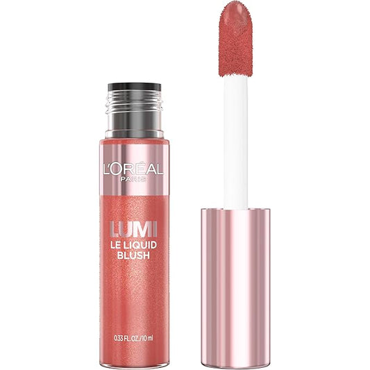 L'Oreal Paris True Match Lumi Le Liquid Blush, Intense Lightweight Blush Formula With Liquid Pigments, Glowy True Rose, 0.33 Fl Oz-VivaGrace Women