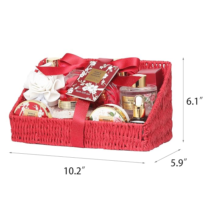 Mothers Day Gifts for Mom 25Pcs Luxury Spa Gift Basket for Women with Necklace, Shower Gel | Relaxing Bath & Body Care Kit Valentine's Christmas Gifts for Her Perfect for Anniversary or Bridal Shower-VivaGrace Women