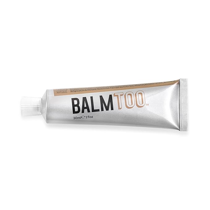 Hurraw! Balmtoo Squeezable Balm, Sandalwood Fir: Thick, ultra-moisturizing. Anywhere application. Body, face, lips, neck, fingers, toes. 1 tube = 7 sticks of lip balm. Natural, Organic. Made in USA-VivaGrace Women