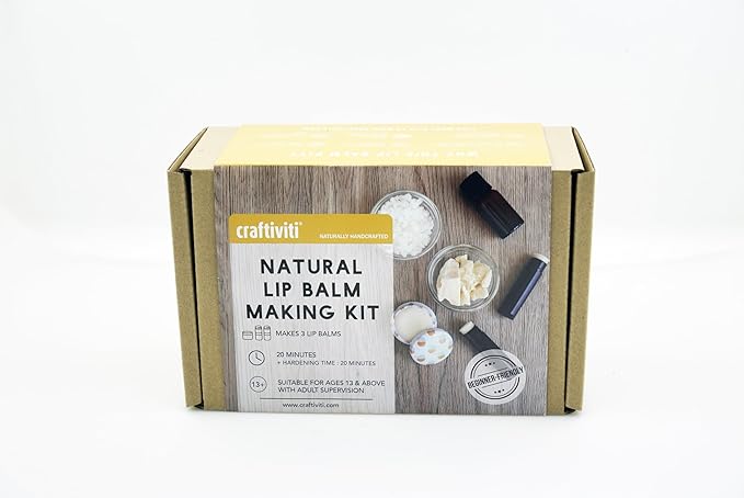 Lip Balm Making Kit - DIY Crafti-Kit for Beginners (Natural Lip Balm Kit)-VivaGrace Women