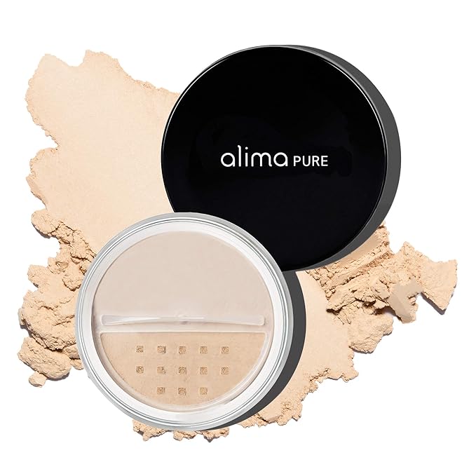 Alima Pure Matte Foundation Loose Mineral Powder Foundation Makeup, Loose Powder Makeup Oil Free Talc Free Powder, Natural Makeup Mineral Foundation Full Coverage Natural Foundation Powder .15 oz/4.5g-VivaGrace Women