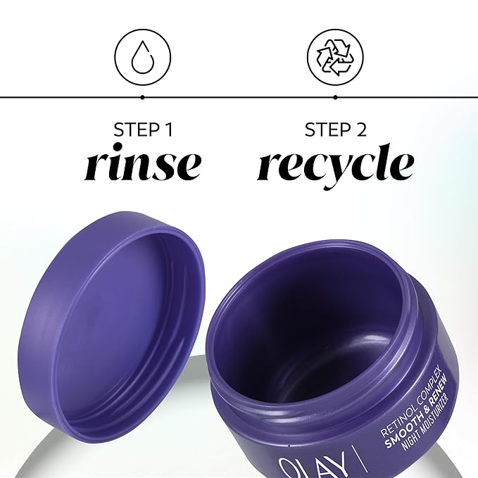 Olay Retinol Face Moisturizer, Smooth & Renew Cream for Women, Fragrance-Free - Anti-Aging, Anti-Wrinkle, Smooth Fine Lines, Tightening, Brightening - Recyclable Sustainable Eco Jar, Non-Greasy, 2 Oz-VivaGrace Women