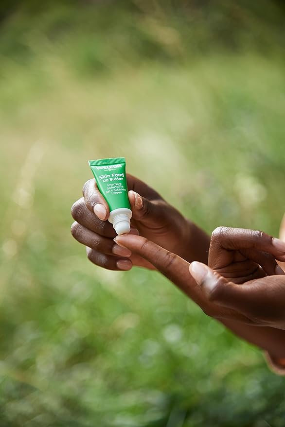 Weleda Skin Food Lip Butter, 0.27 Ounce, Plant Rich Moisturizing Lip Care with Sunflower Seed Oil, Chamomile and Calendula-VivaGrace Women