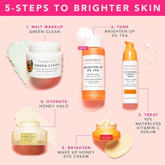 Farmacy 2% Salicylic Acid Toner for Face + 3% Tranexamic Acid Brightening Toner - Exfoliating Skincare Set to Minimize Pores + Reveal a Healthy-Looking Complexion (2 Count)-VivaGrace Women