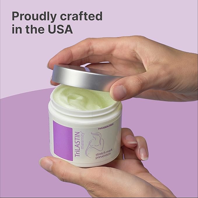 TriLASTIN Maternity Stretch Mark Cream for Pregnancy - 4 Oz (3-Pack) - Hypoallergenic & Paraben-Free Silicone Scar Cream & Shea Butter - Pregnancy Must Haves-VivaGrace Women