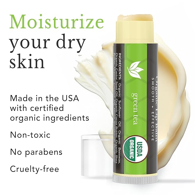 Natural Lip Balm Chapstick Pack - 12 Chap Stick Organic Lip Balm Set for Lip Healing and Repair - Natural Chapstick Hydrating Lip Balm for Dry Cracked Lips Flavored Lip Balm-VivaGrace Women