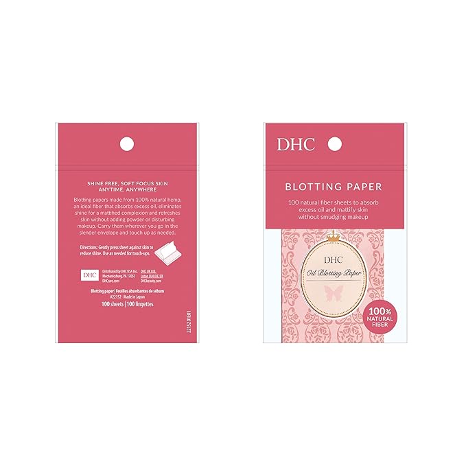 DHC Mascara Perfect Pro Double Protection 0.17 oz. Net wt. and Blotting Paper 2 pack (100 sheets x 2)-VivaGrace Women