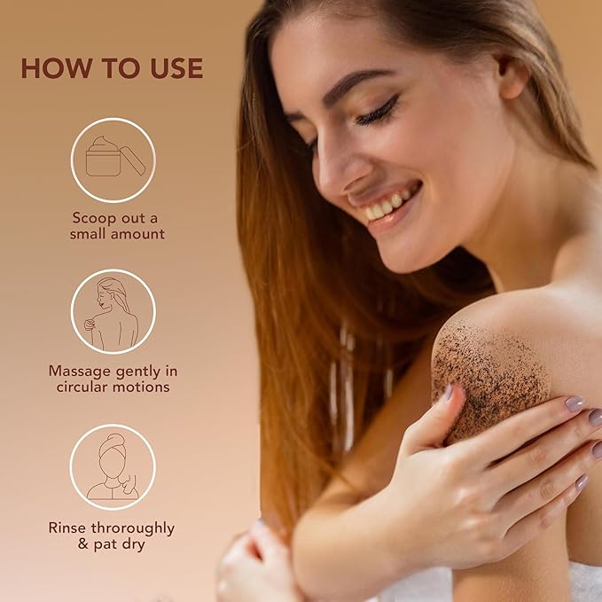 Botanic Hearth Arabica Coffee Body Scrub Exfoliating Body Scrub Act As Body Exfoliator & Helps With Moisturizing Skin, Acne, Cellulite, Dead Skin Scars, Wrinkles 12 Oz-VivaGrace Women