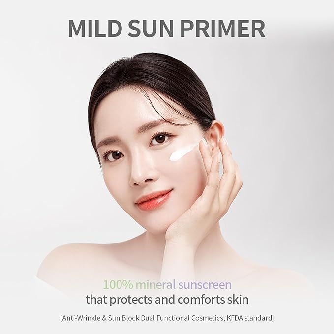 Korean Face Primer 30ml - Korean Makeup & Skincare Lightweight Corrector Base SPF40 Green Cream Corrector - Reduces Redness, Moisturizes for Red, Anti Red, Sensitive Skin with Aloe-VivaGrace Women