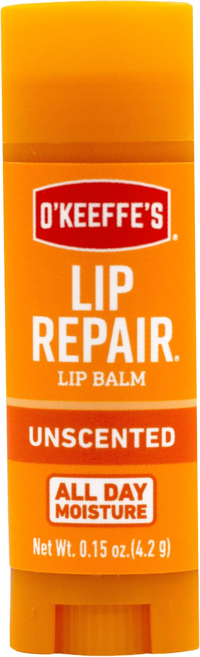O'Keeffe's Unscented Lip Repair Lip Balm for Dry, Cracked Lips, Stick, (Pack of 1)-VivaGrace Women