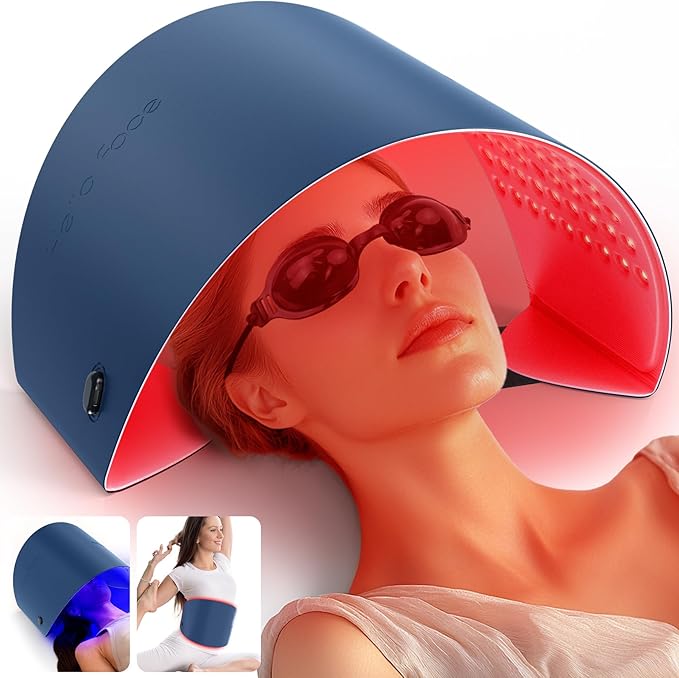 Red Light Therapy for Face and Neck, 720 LED Infrared Light Therapy Mask for Wrinkles and Acne, Large 30.8" x 11.8" Panel for Body, Red Light Mask Gift for Women, Mom, PDT Facial Skincare at Home-VivaGrace Women