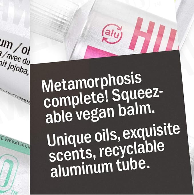 Hurraw! Balmtoo Squeezable Balm, Jasmine Vanilla: Thick, ultra-moisturizing. Anywhere application. Body, face, lips, neck, fingers, toes. 1 tube = 7 sticks of lip balm. Natural, Organic. Made in USA-VivaGrace Women