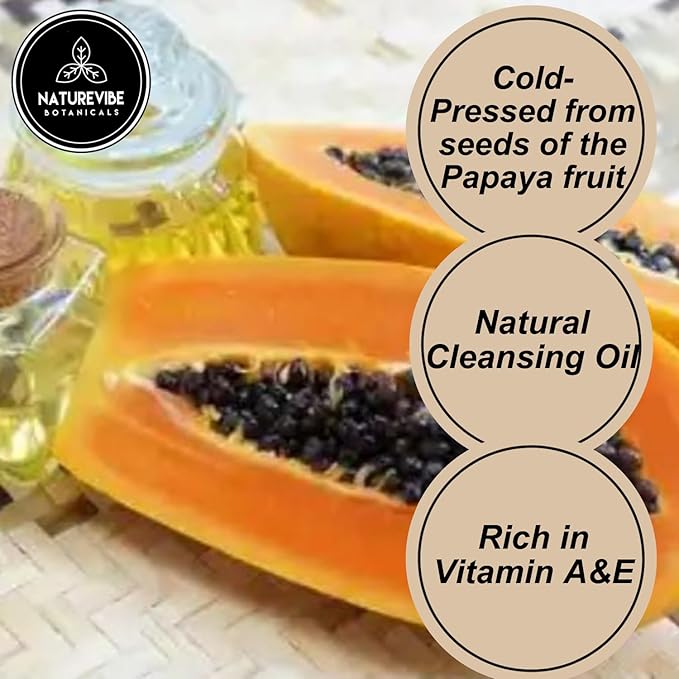 Naturevibe Botanicals Papaya Oil 32 Ounces | 100% Pure and Natural | Great for Skin Care and Hair Care-VivaGrace Women