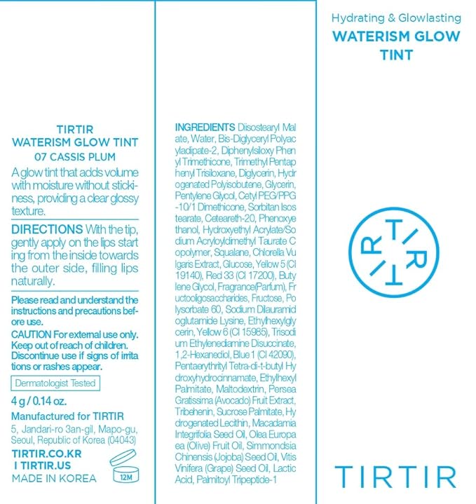 TIRTIR Waterism Glow Tint (07 Cassis Plum, 0.14 Fl Oz (Pack of 1))-VivaGrace Women