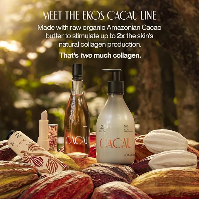 natura Ekos Cacau Lip Balm - Hydrated & Restored Lips - 48h Long-last Effect - Protects From External Aggressors - Vegan - Brazilian Beauty Secrets - Self Care - 0.12 oz (3.5g)-VivaGrace Women