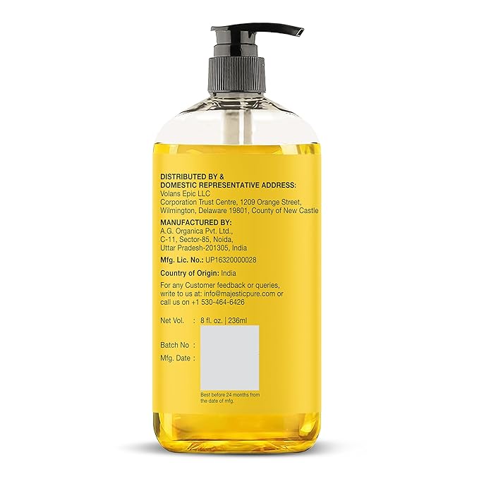 Majestic Pure Vitamin E Oil - 100% Pure & Natural, 20,000 IU | Premium Grade, Cold-Pressed and Tocopherol to Repair Dry, Damaged Skin| Moisturizing Skin, Hair and Scalp 8 Fl Oz-VivaGrace Women