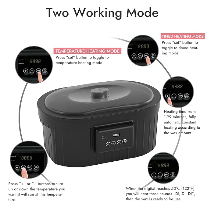 Paraffin Wax Machine for Hand and Feet, Waxkiss 5000ml Paraffin Bath with Lavender Paraffin Wax Warmer for Professional Spa & Arthritis Treatment At Home-VivaGrace Women