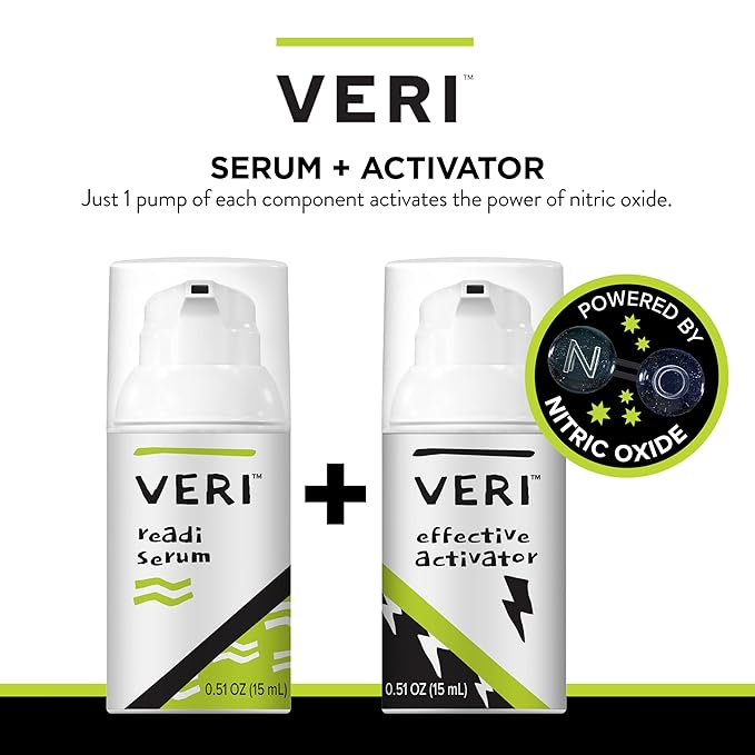 VERI Nitric Oxide + Salicylic Acid Clear Skin System (Peroxide-Free): For Acne Prone Skin, Unclogs Pores, Clarifies Blemishes, Reduces Inflammation, Prevent Future Breakouts, 30 mL / 1 oz-VivaGrace Women
