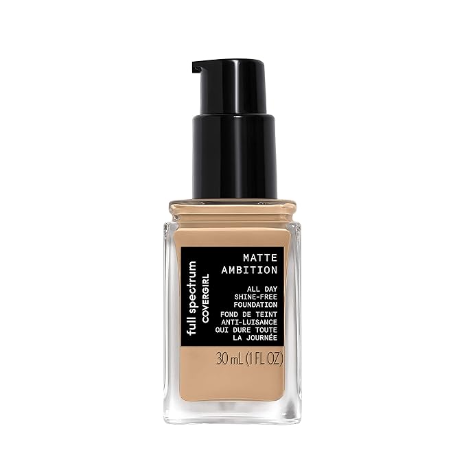 COVERGIRL Matte Ambition, All Day Foundation, Medium Cool 1, 1.01 Ounce-VivaGrace Women