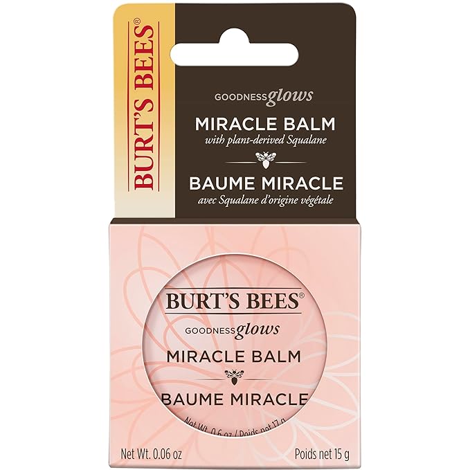 Burt's Bees 100% Natural Origin Goodness Glows Miracle Balm, Hydrates and Softens Dry Skin From Head To Toe, 0.6 Ounce Tin-VivaGrace Women