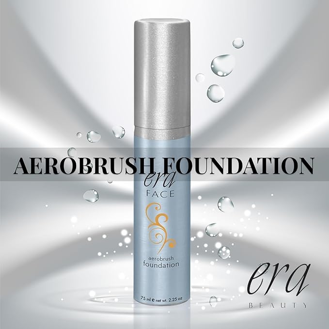 ERA Face spray makeup (Y7 Carmel, 2.25 oz) - airbrush foundation, everyday, buildable, professional spray on cosmetics by Era Beauty-VivaGrace Women